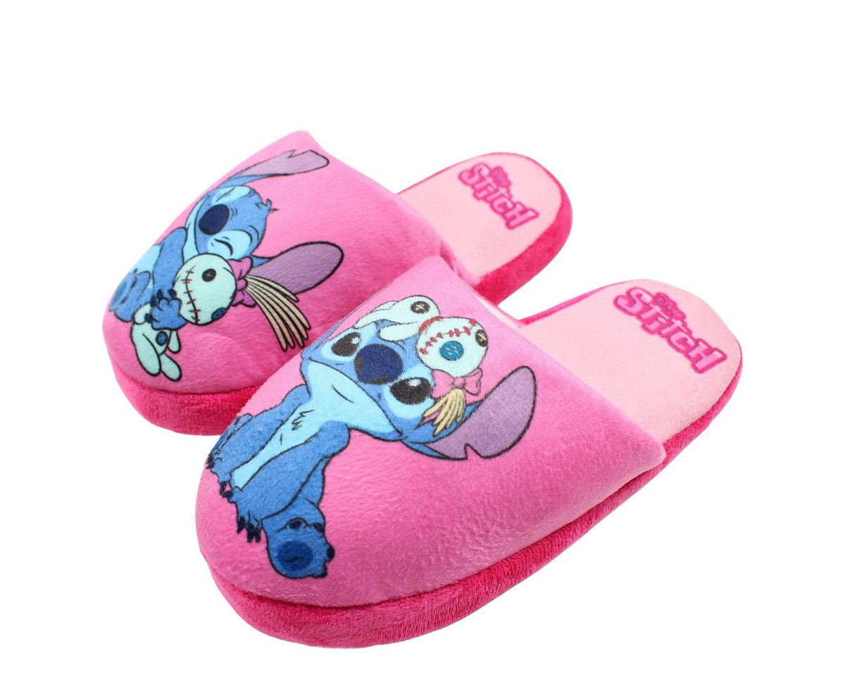 Disney Stitch Kinder Mädchen Hausschuhe Slipper Pantoffel Gr. 28 bis 34