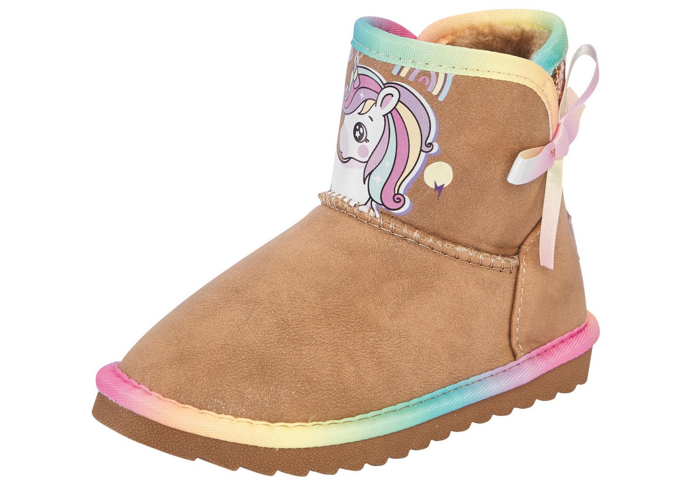 Disney UNICORN Schlupfboots Winterschuhe, Winterboots, Snowboots, Schlupfstiefel, gefüttert