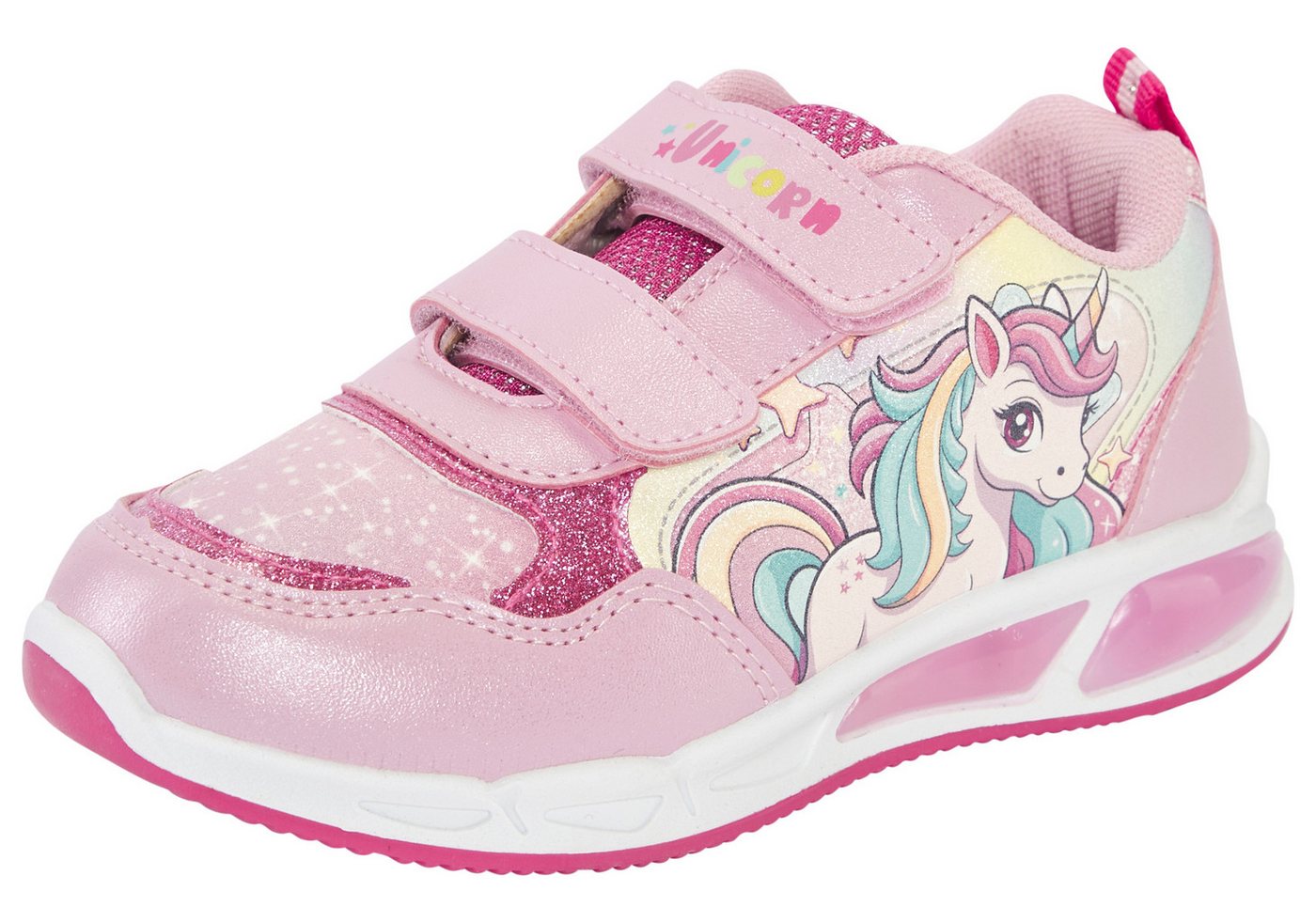 Disney UNICORN Sneaker mit cooler Blinkfunktion (rosa)