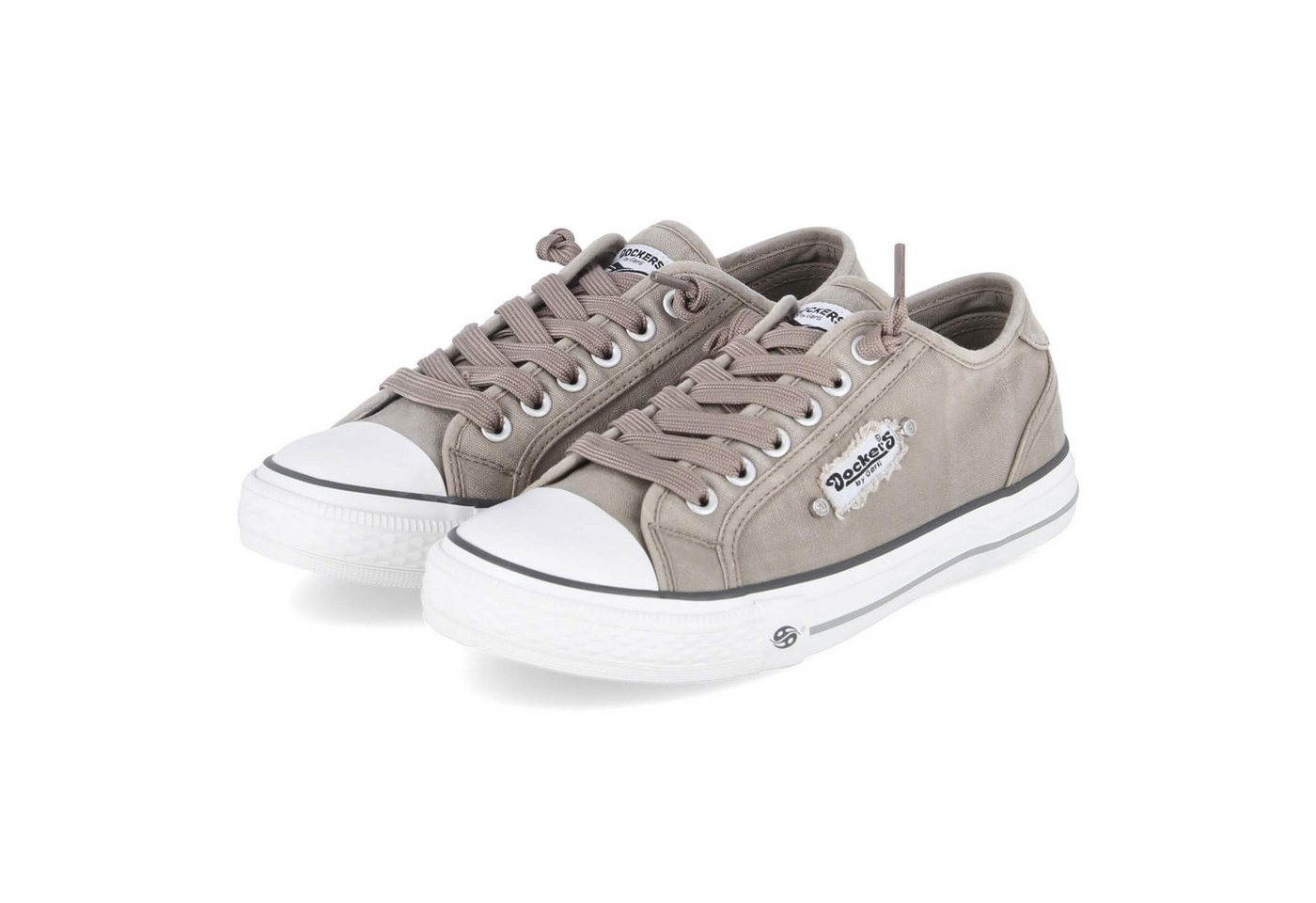 Dockers by Gerli 42VE201790430 Damen Textil taupe Schnürschuh