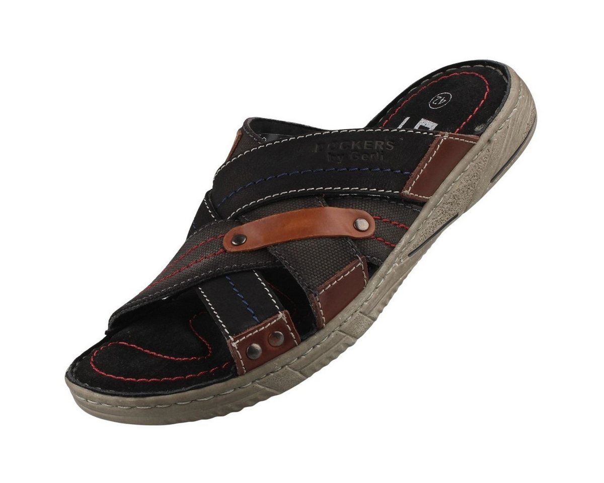 Dockers by Gerli 50NE001-107100 Clog Sandale mit weichem Lederfußbett