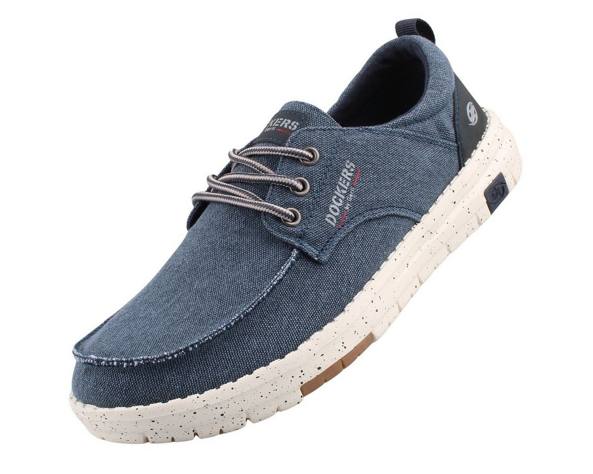 Dockers by Gerli 52AA004-700600 Schnürschuh Schnürschuhe aus strukturiertem Canvas im Mokassin-Style