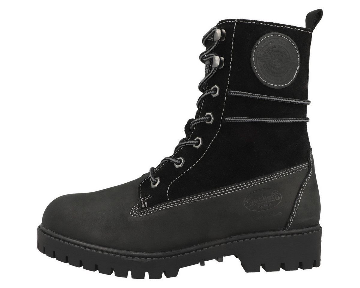 Dockers by Gerli 53AX307 Damen Schnürboots Stiefeletten, Stiefel, Winterstiefel, Winterboots, Schneestiefel