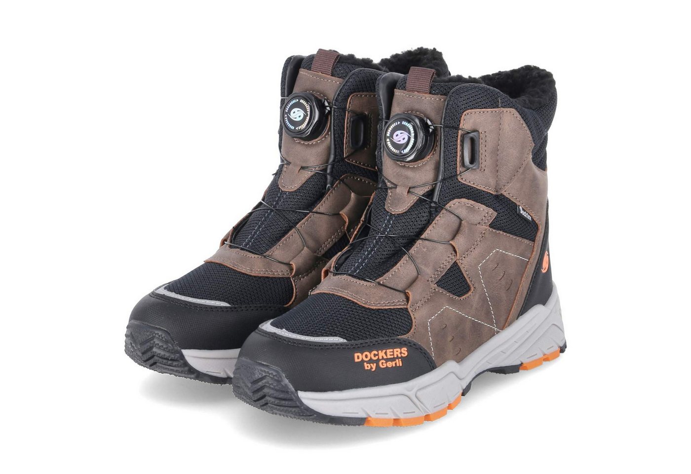 Dockers by Gerli 57NL701637303 Jungen Textil & Synthetik braun Stiefel
