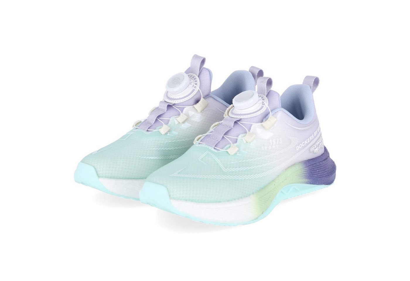 Dockers by Gerli 58KR601700649 Mädchen Textil tuerkis Schnürschuh