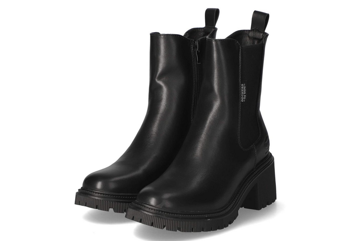 Dockers by Gerli 57NA201610100 Damen Synthetik schwarz Schlupfstiefel