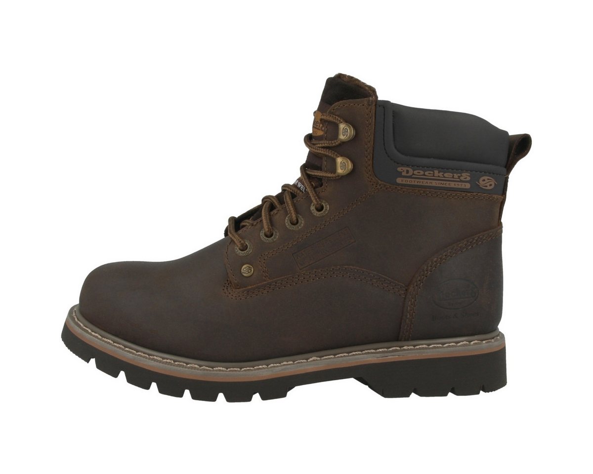 Dockers by Gerli 23DA104 Herren Schnürboots Stiefeletten, Stiefel, Winterstiefel, Winterboots, Schneestiefel (braun)