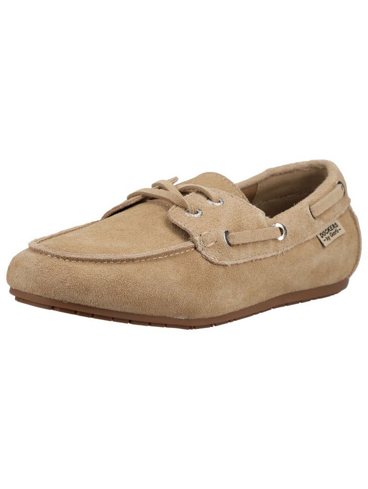 Dockers by Gerli Halbschuhe Veloursleder Bootsschuh (beige)