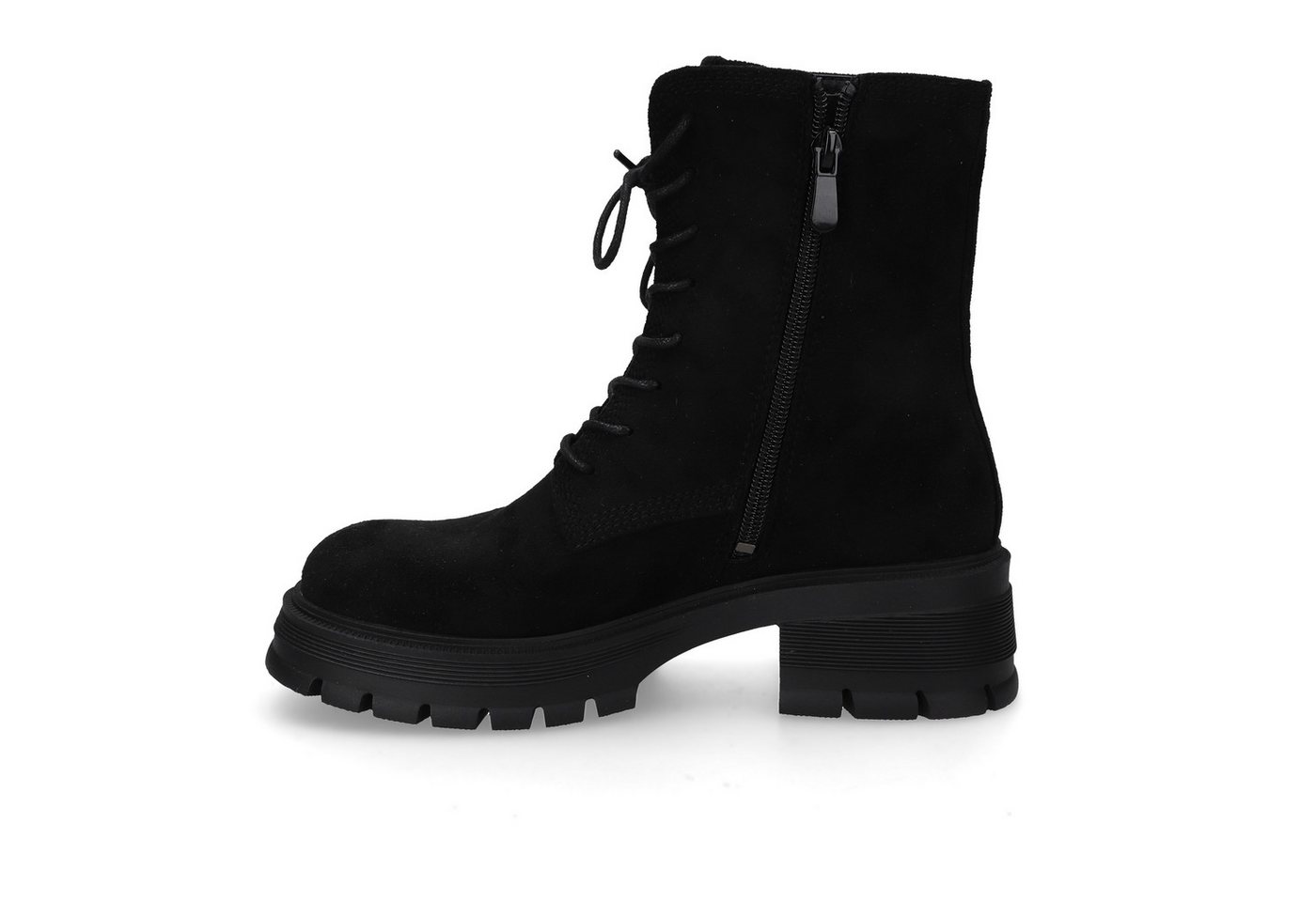 Dockers by Gerli Schnürboots Biker Boots mit Reißverschluss (schwarz)