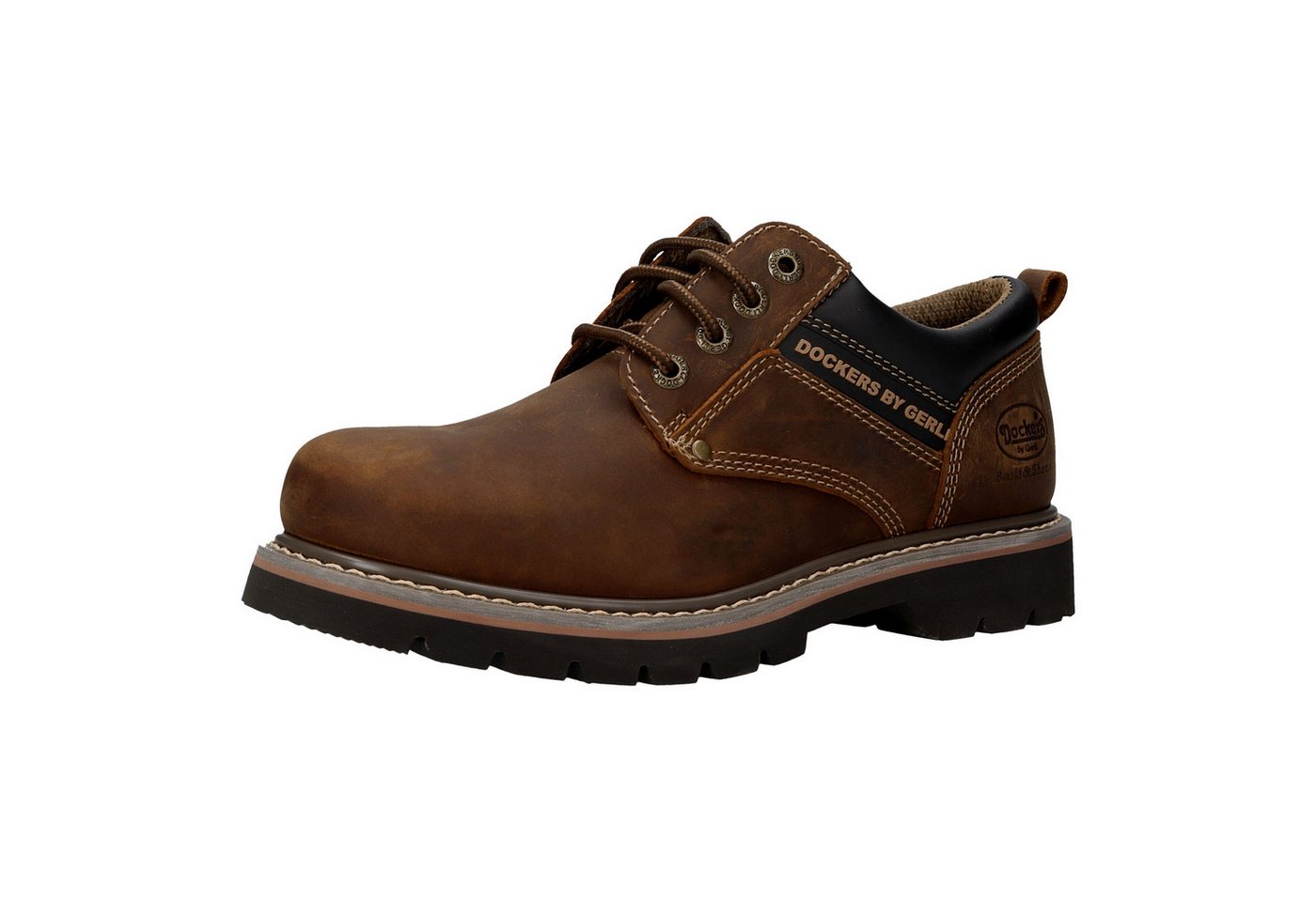 Dockers by Gerli Schnürboots Schnürboots mit aufgesetztem Markenschriftzug auf der Seite