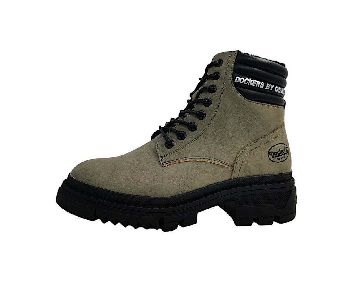 Dockers by Gerli Schnürstiefel Schnürstiefelette (grün)