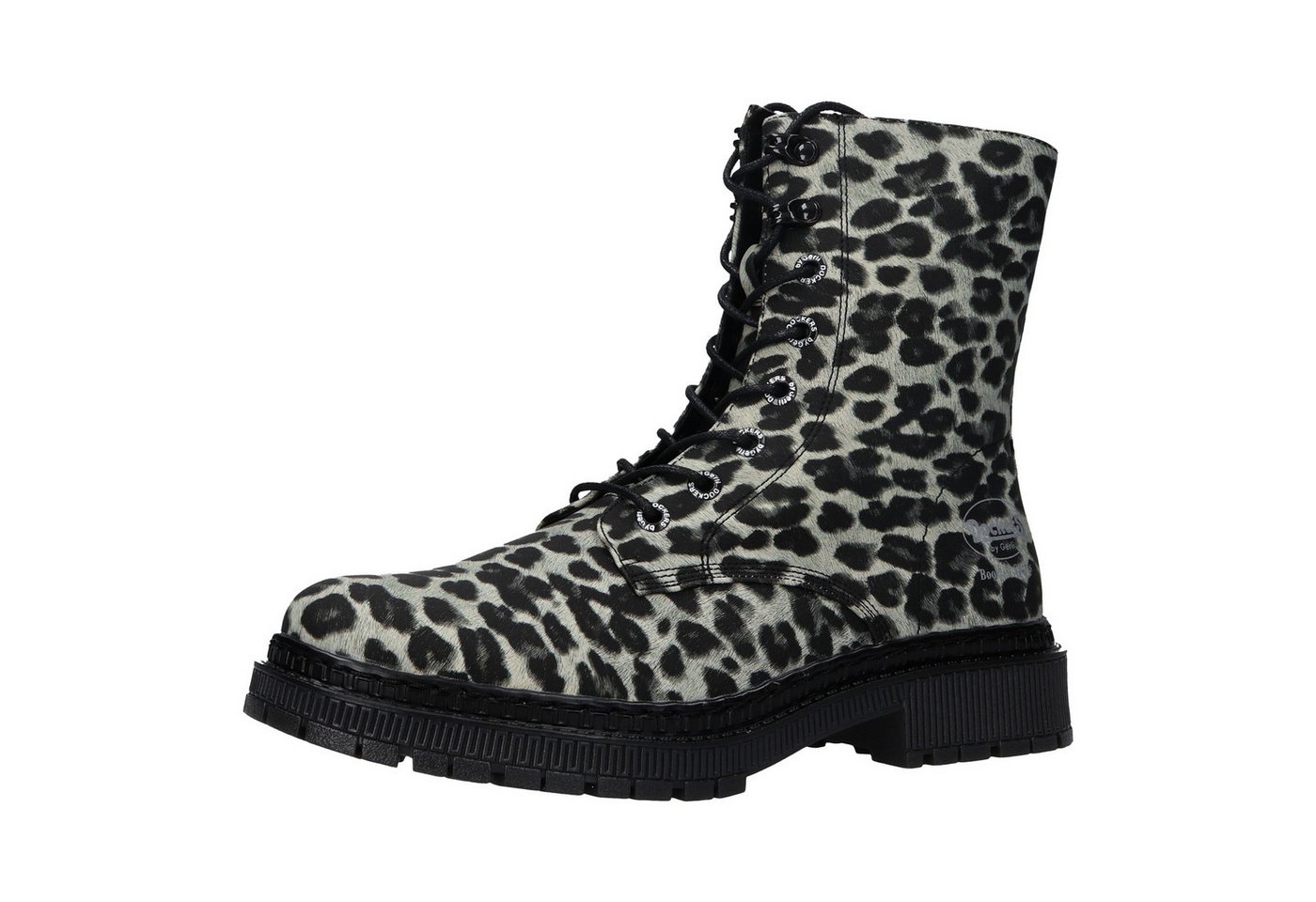 Dockers by Gerli Schnürstiefeletten Stiefelette mit Schnürsenkel und Reißverschluss