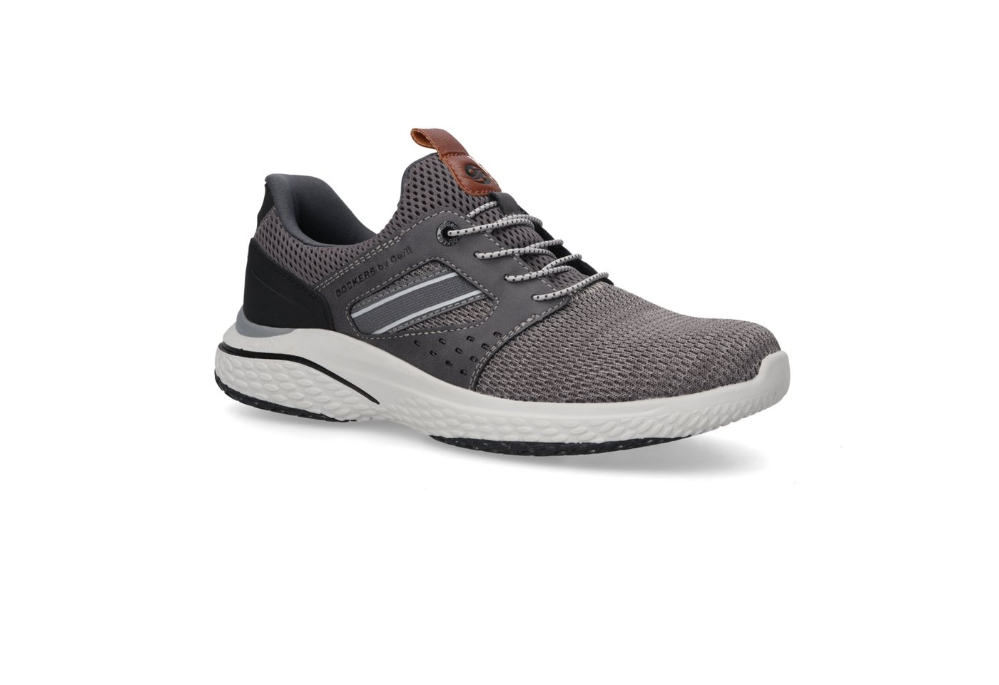 Dockers by Gerli Slip-On Sneaker Schlupfschuh, Freizeitschuh, Sneaker mit Elastikschnürung (grau)