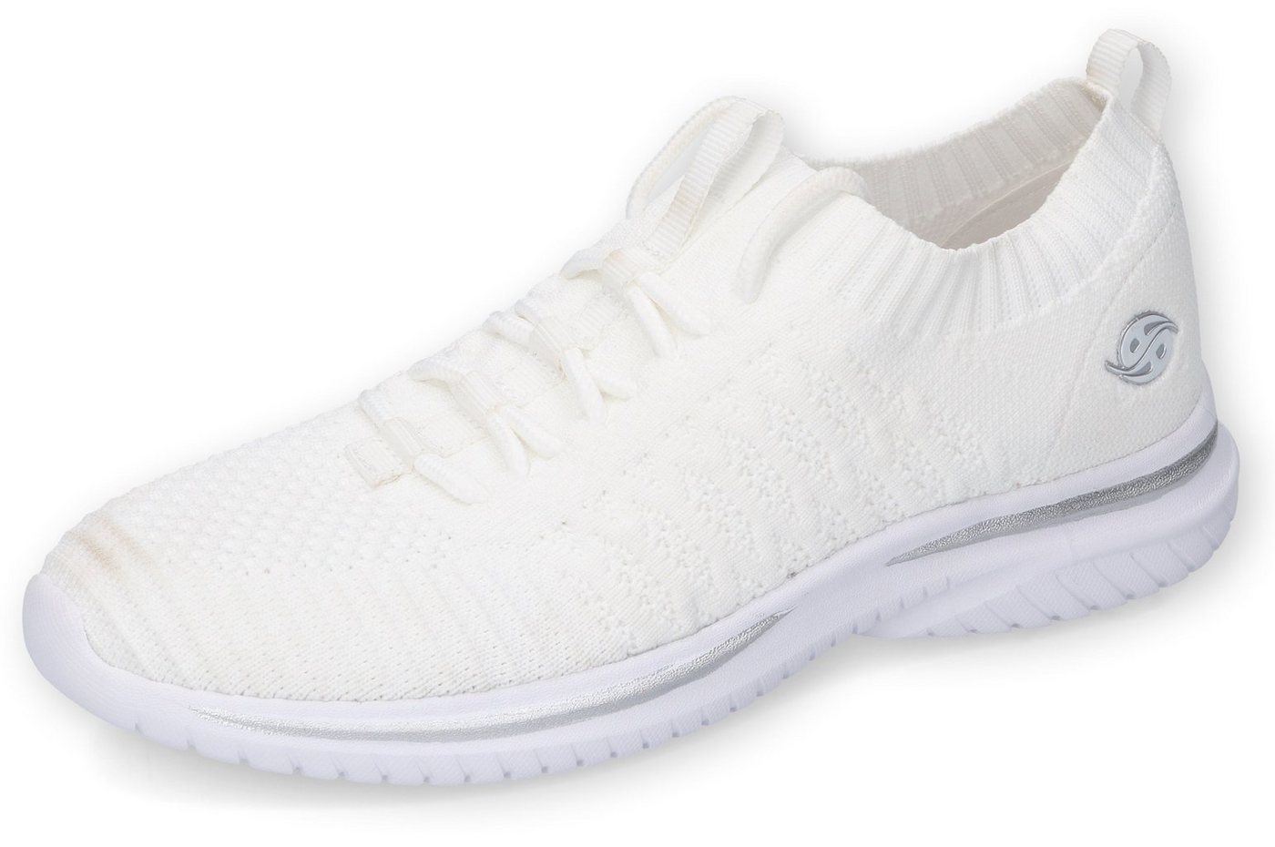 Dockers by Gerli Slip-On Sneaker, Sneaker, Schlupfschuh, Freizeitschuh mit ultraleichter Sohle (weiß)