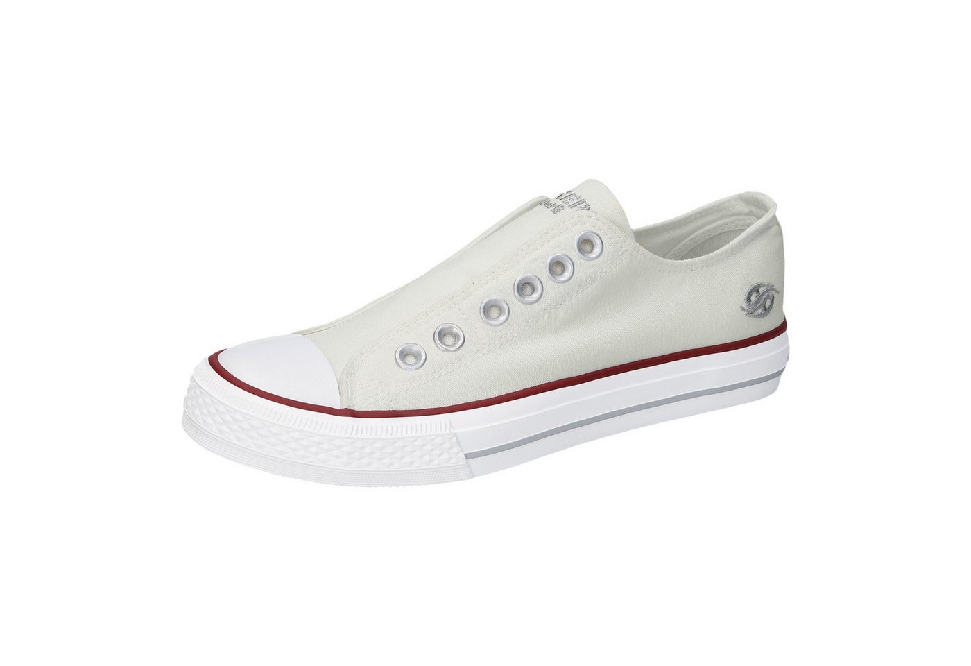 Dockers by Gerli Sneaker Canvas Slip-On Sneaker als Slip-On-Variante (weiß)