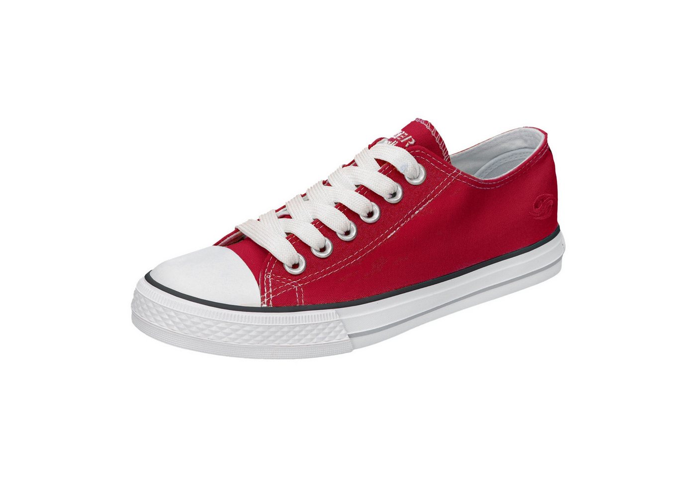 Dockers by Gerli Sneaker Canvas Sneaker mit Ösen an Schaftinnenseite (rot)