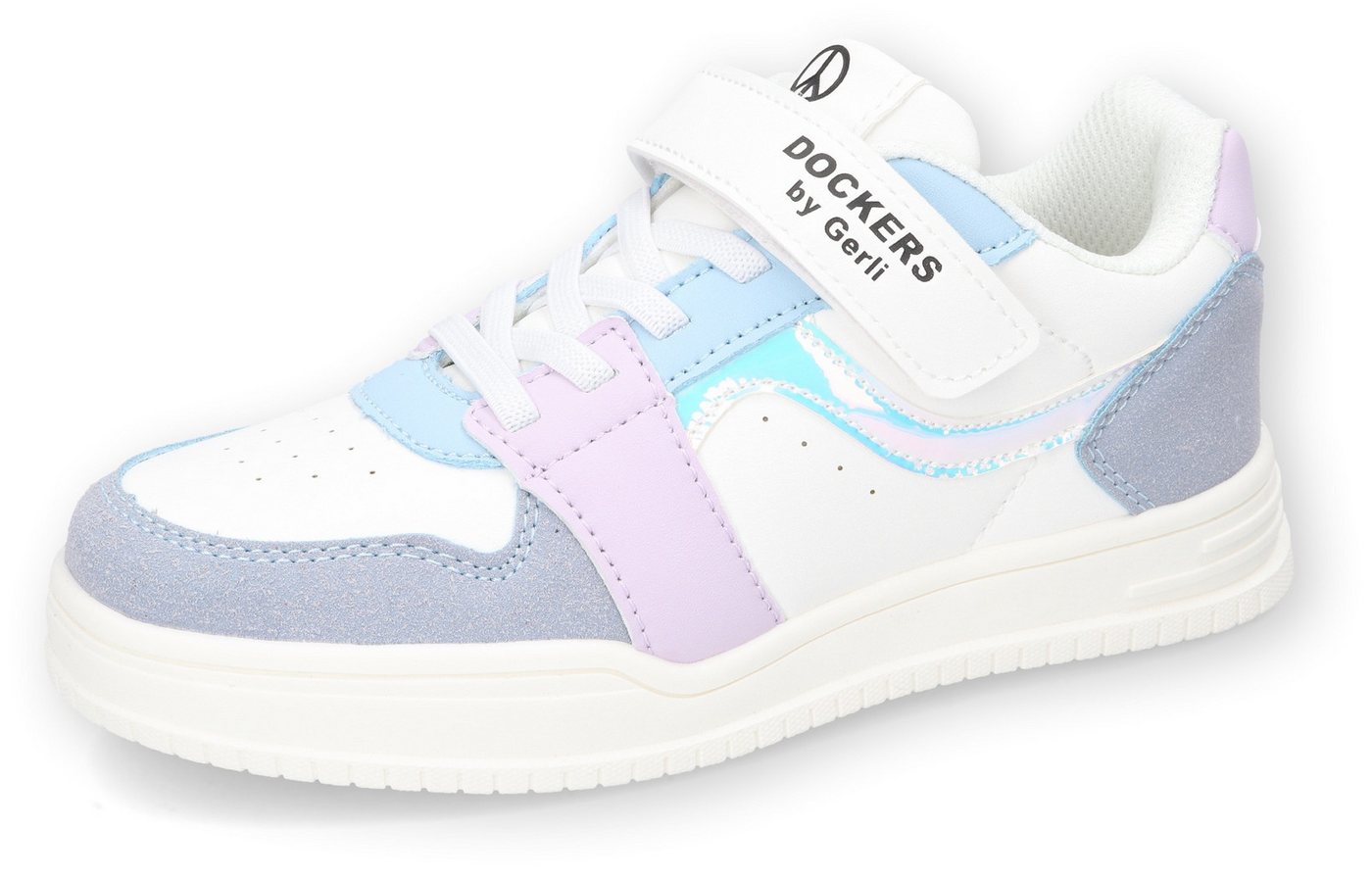 Dockers by Gerli Sneaker, Retro Sneaker, Klettschuh, Freizeitschuh mit Gummizug