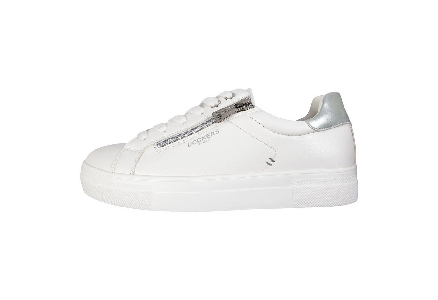 Dockers by Gerli Sneaker Sneaker mit Ziernähten (weiß)