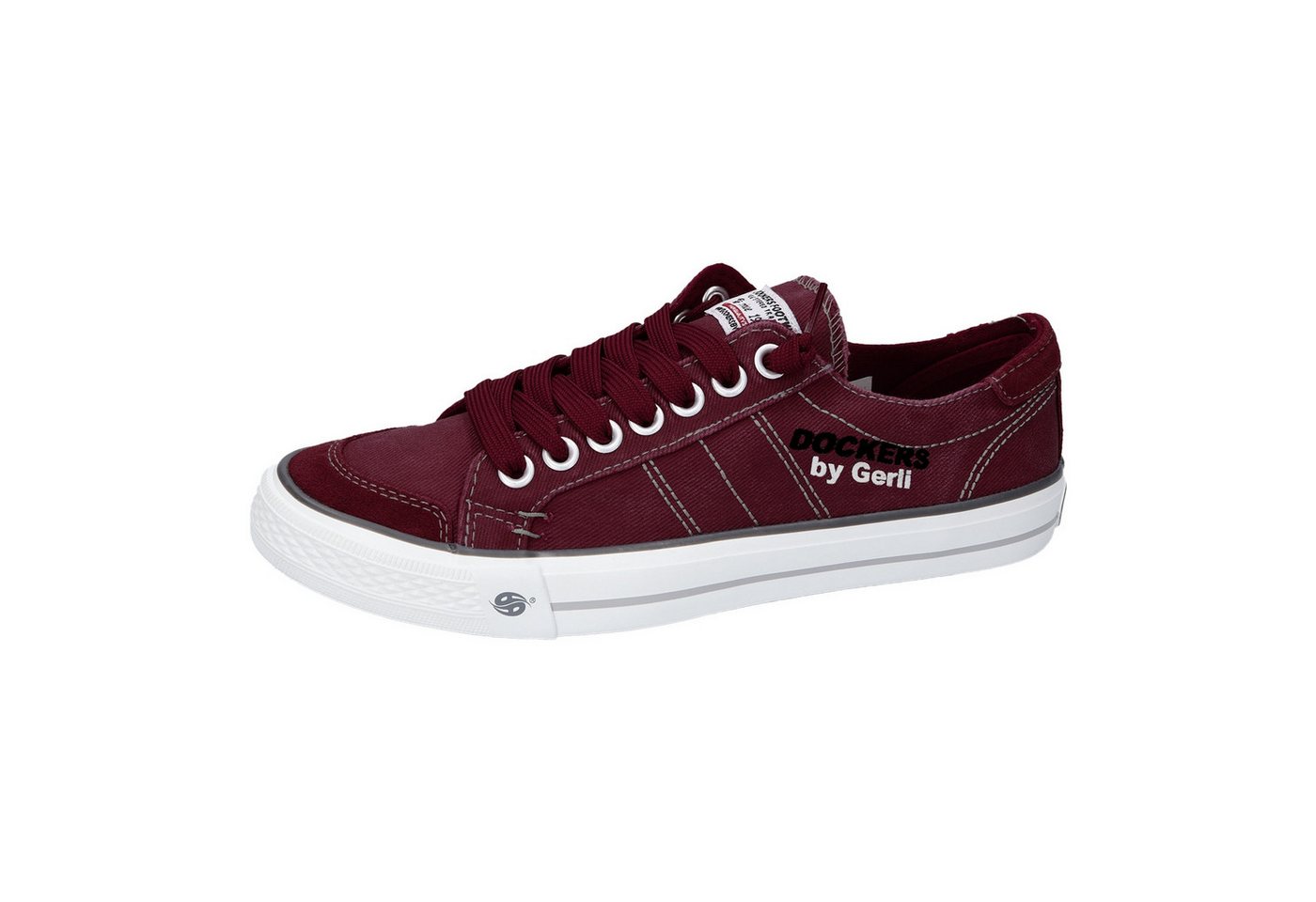 Dockers by Gerli Sneaker Washed Canvas Slip-On Sneaker mit markantem Logo