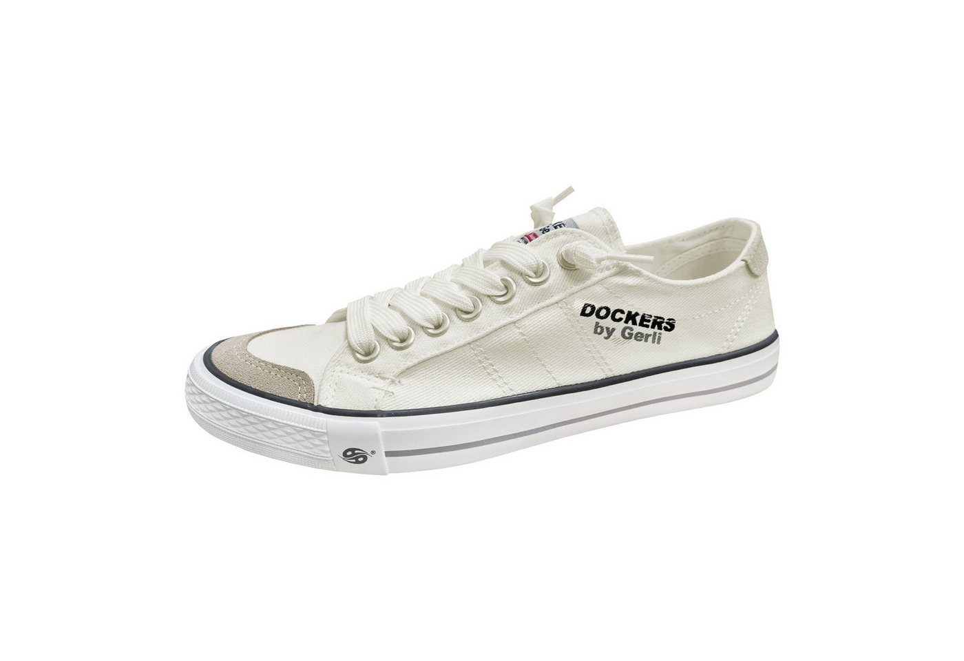 Dockers by Gerli Sneaker Washed Canvas Slip-On Sneaker mit markantem Logo