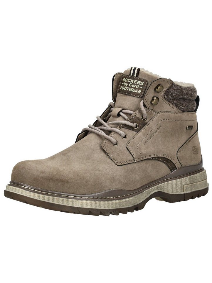 Dockers by Gerli Stiefelette Lederimitat Schnürstiefelette (braun)