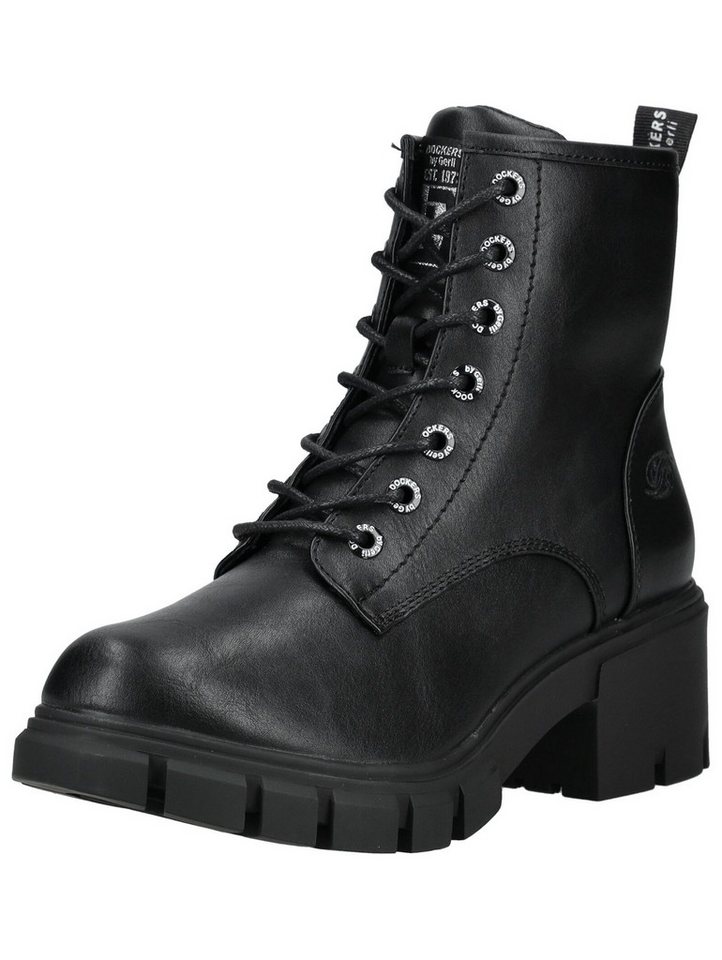 Dockers by Gerli Stiefelette Lederimitat Schnürstiefelette (schwarz)