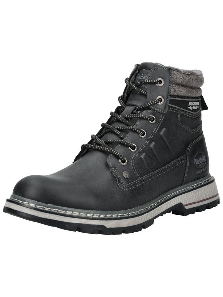 Dockers by Gerli Stiefelette Lederimitat Schnürstiefelette (schwarz)