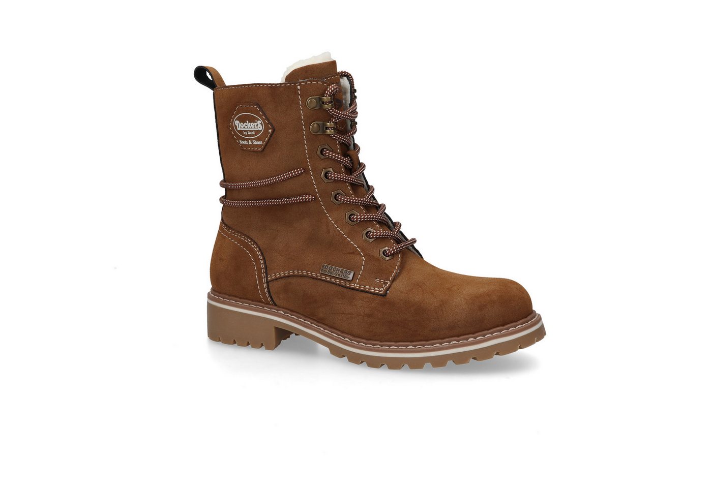 Dockers by Gerli Stiefelette Schnürboots mit modischer Schnürung