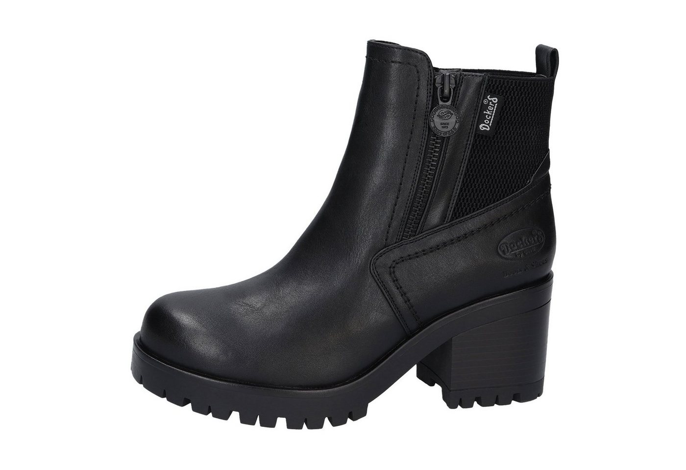 Dockers by Gerli Stiefelette Stiefelette mit Zier-Zipper an der Schaftaußenseite