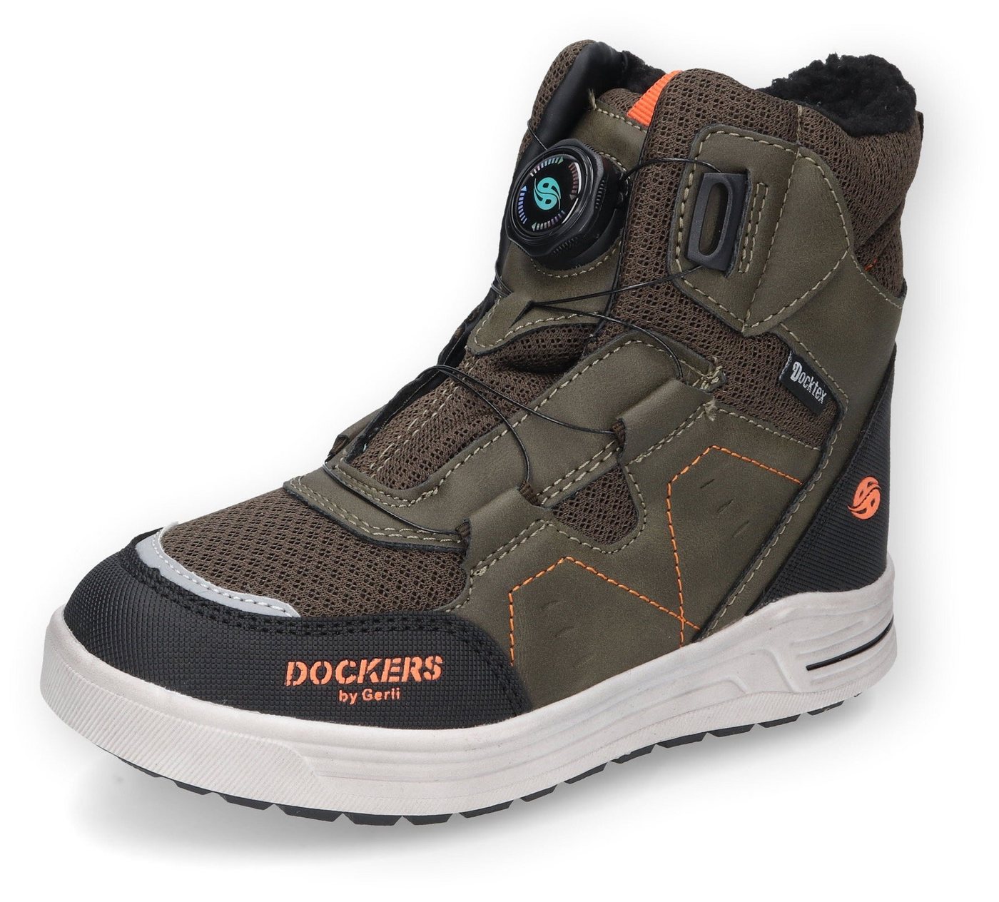 Dockers by Gerli Winterboots Freizeitstiefel mit wasserabweisendem DOCK-Tex (grün)