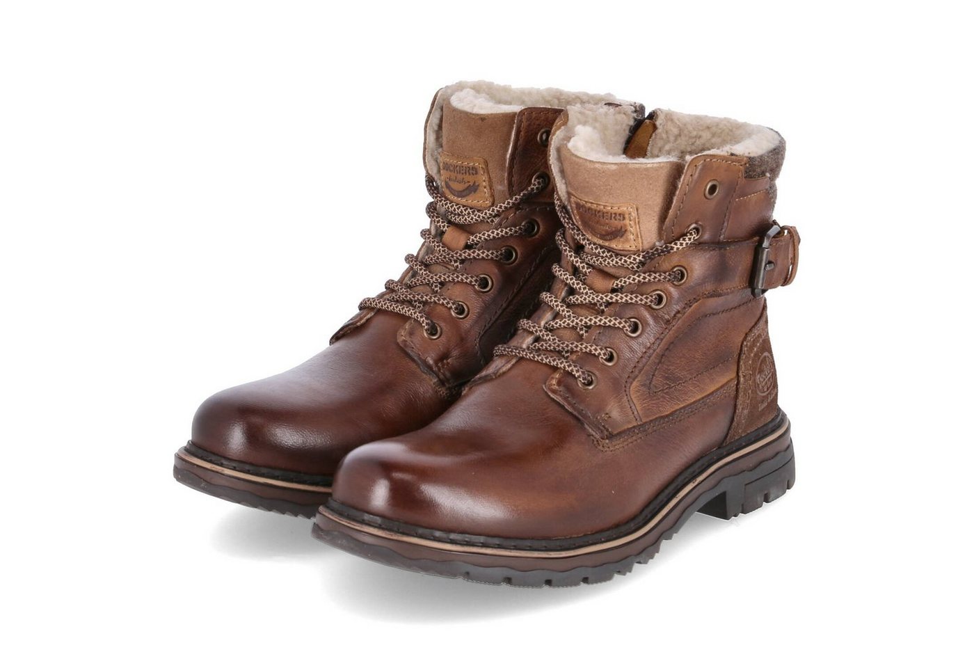 Dockers by Gerli Winterboots Schnürstiefel (braun)