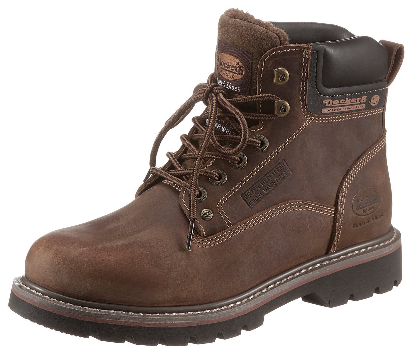 Dockers by Gerli Winterboots Winterboots, Workerboots mit Profilsohle (braun)
