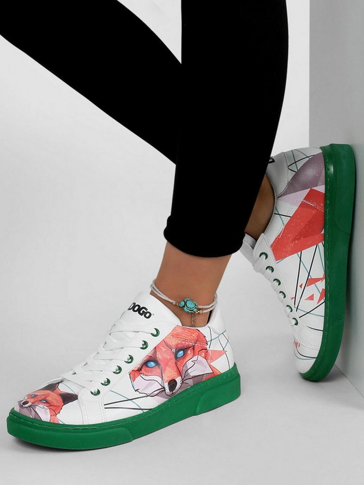 DOGO Ace Low-Top Sneaker Red Fox Damen Sneaker Sneaker Handgefertigt