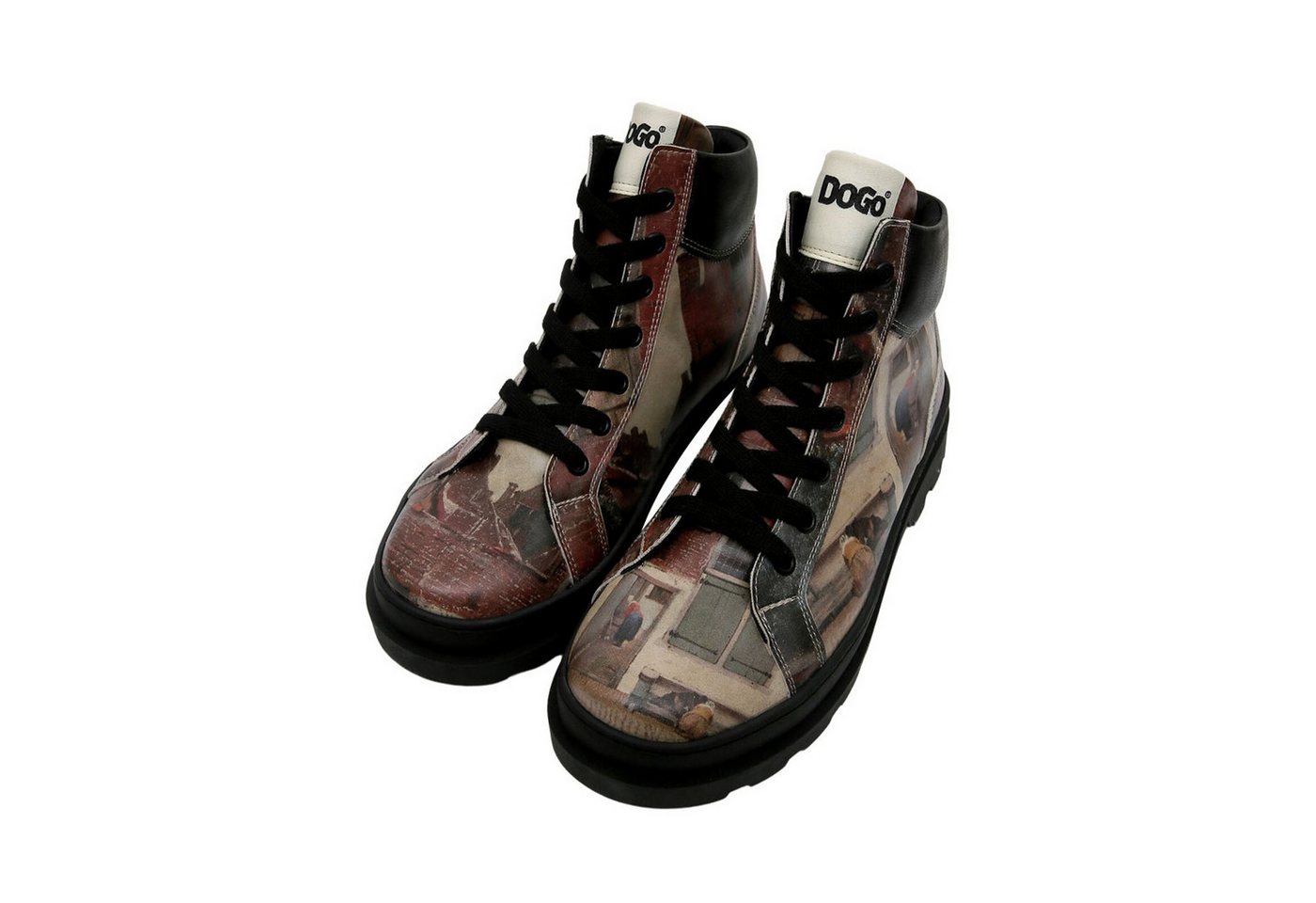 DOGO Adriana Boots Cat Person Damen Stiefeletten, Adriana Explore Winterboots Handgefertigt (braun)