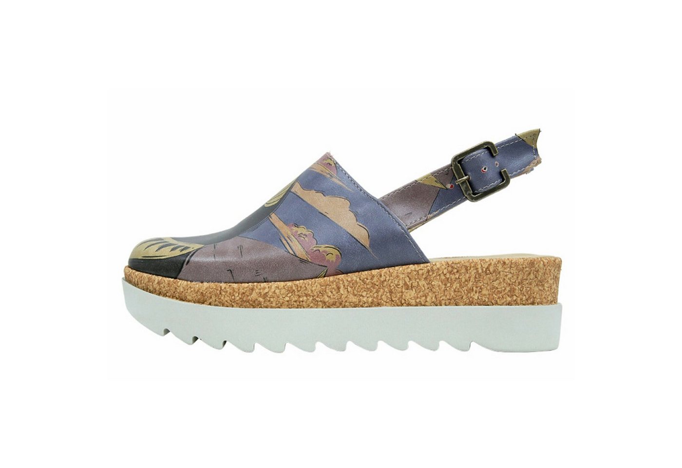 DOGO Akita Ancient Egypt Damen Sandalen Clog Handgefertigt