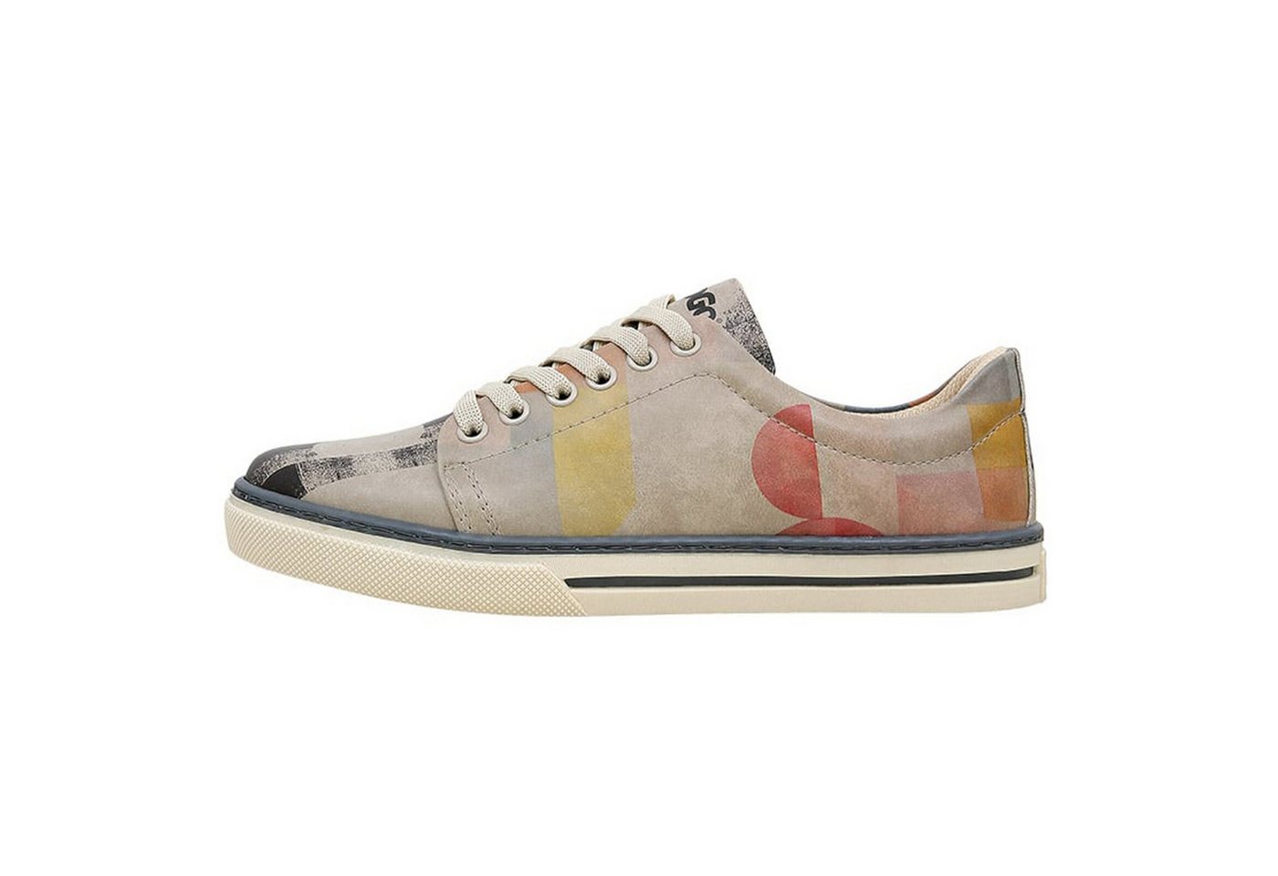 DOGO Classic Schnürsneaker Geometric Shapes Damen Sneaker Sneaker Handgefertigt