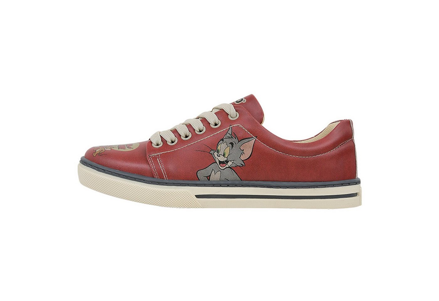 DOGO Classic Schnürsneaker Tom & Jerry Damen Sneaker Sneaker Handgefertigt