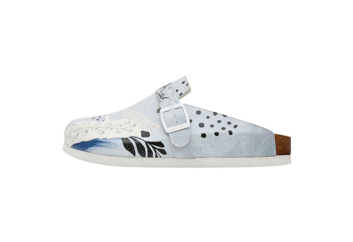 DOGO Comfie Pantoletten Hausschuhe Birds Chirping Damen Sandalen Schnürboots Handgefertigt