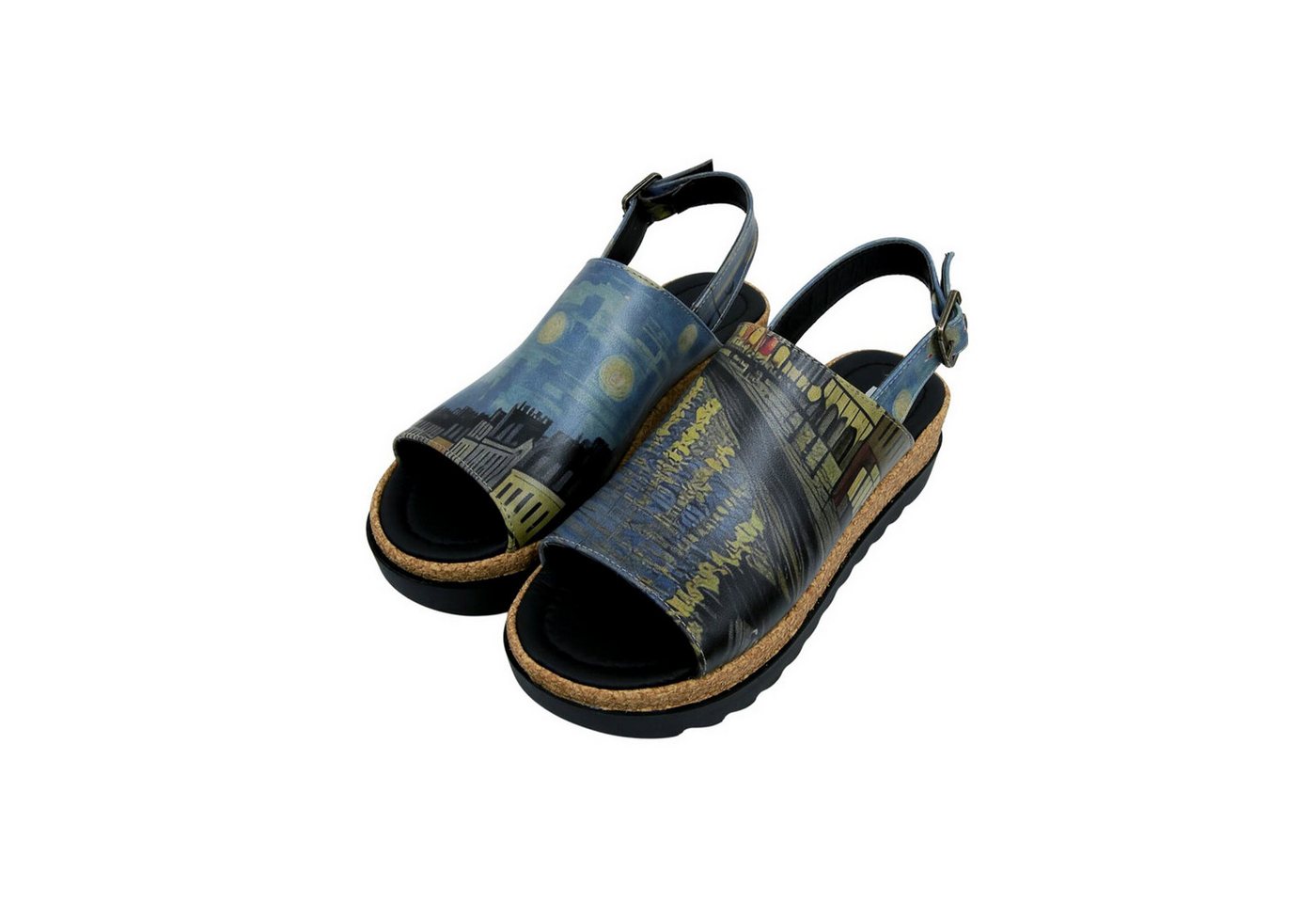 DOGO Gigi Sandale Sea Sparkle Damen Sandalen Sandalette Handgefertigt
