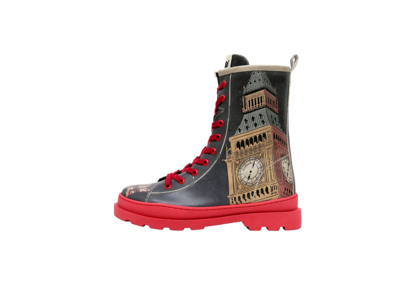 DOGO Gisele Schnürstiefel Boots It's The Time For London Damen Stiefelette Handgefertigt