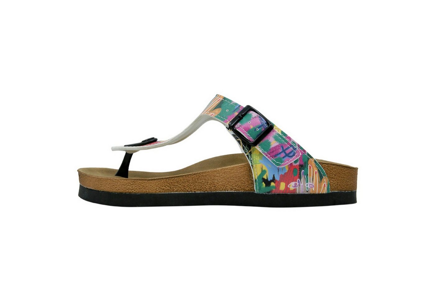DOGO Lila Zehentrenner No More Drama Damen Sandalen, Lila Zehentrenner Handgefertigt (bunt)