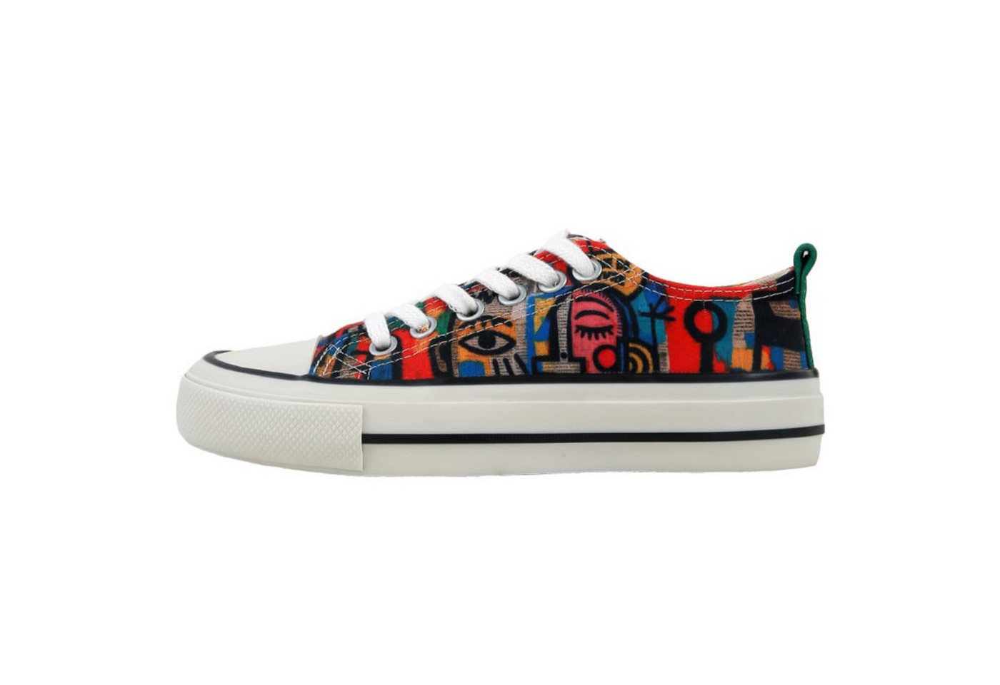 DOGO Liria Low-Top Sneaker Mad Face Damen Sneaker Ballerina Handgefertigt