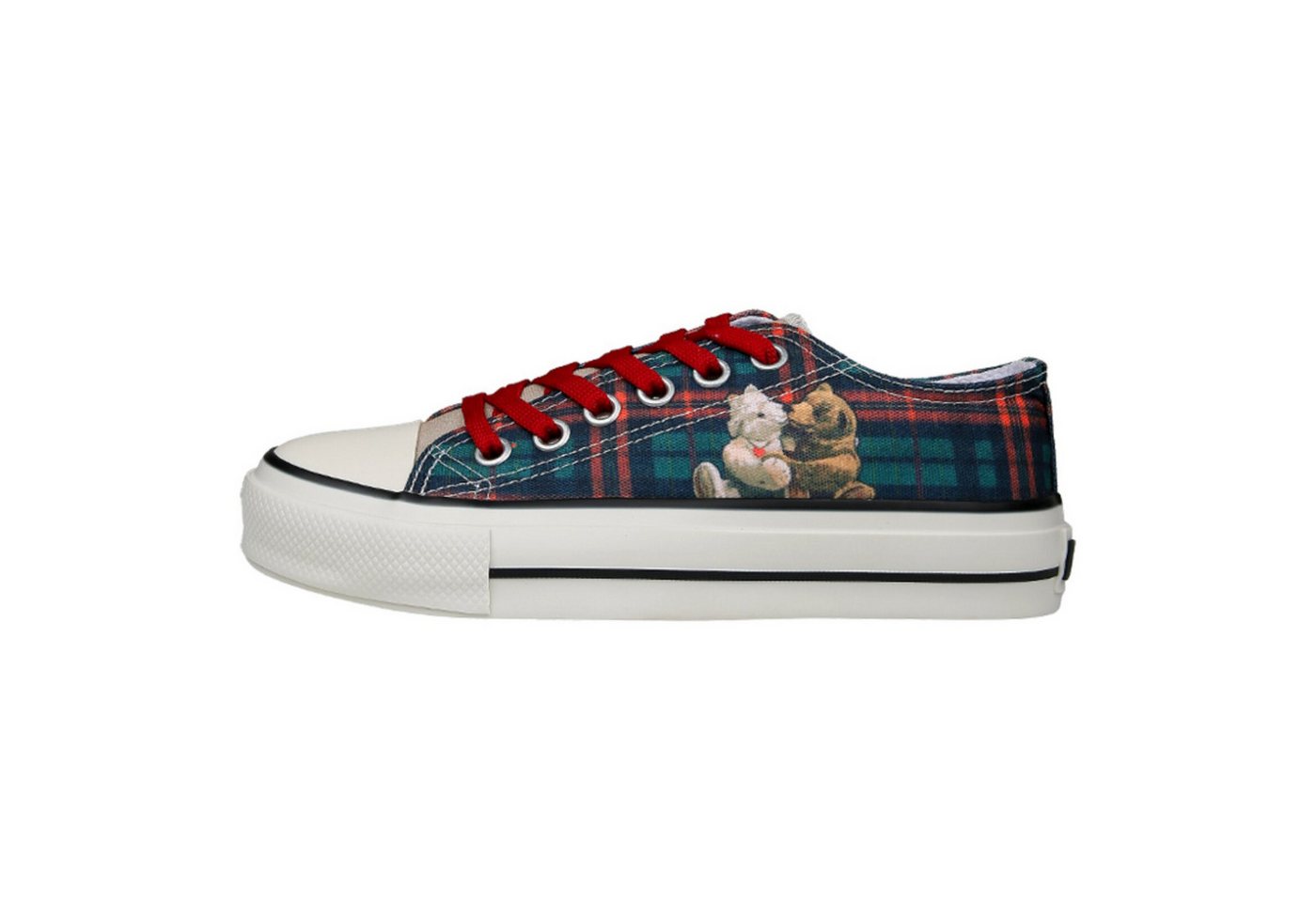 DOGO Liria Low-Top Sneaker Teddy Bear Damen Sneaker Sneaker Handgefertigt