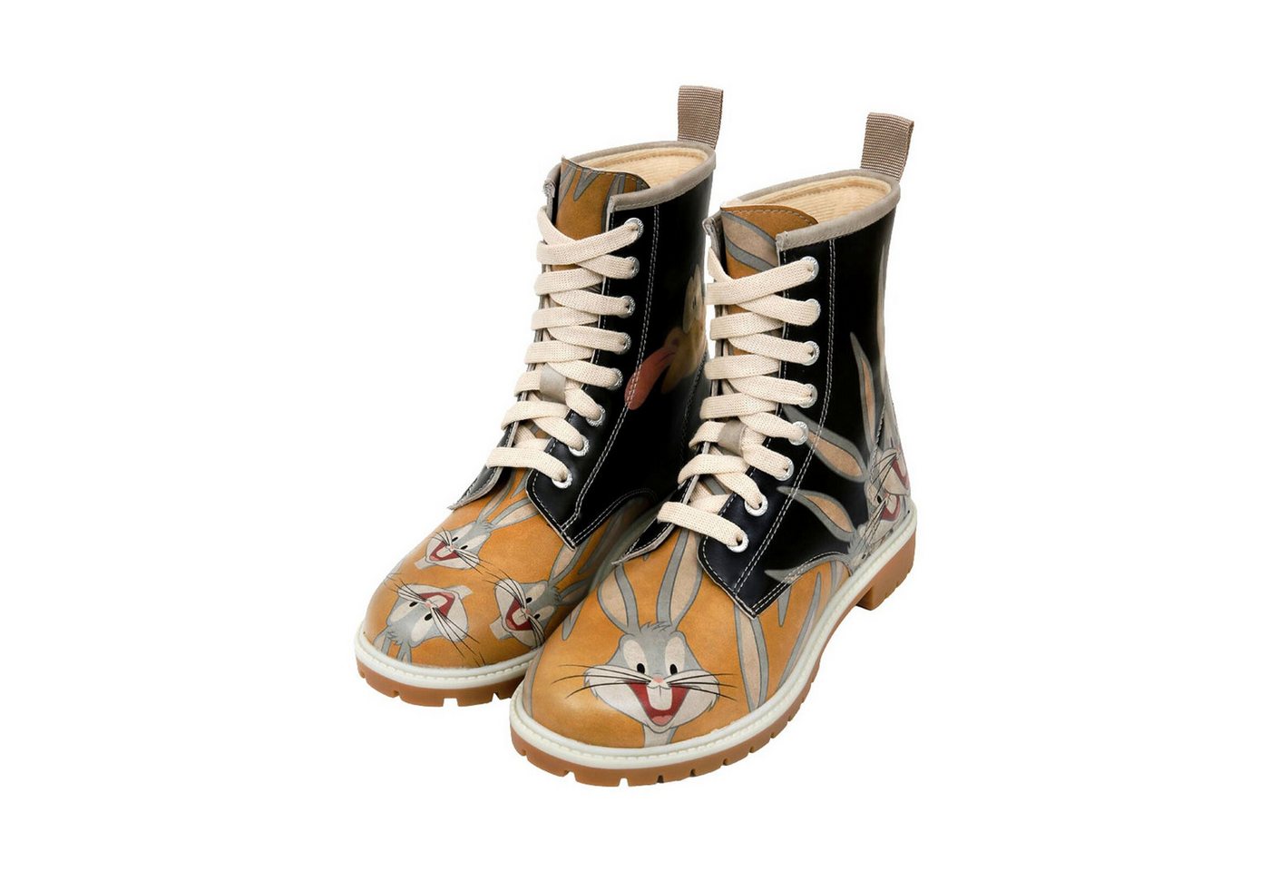 DOGO Long Boots Schnürstiefel Double Trouble Damen Stiefeletten Schnürboots Handgefertigt