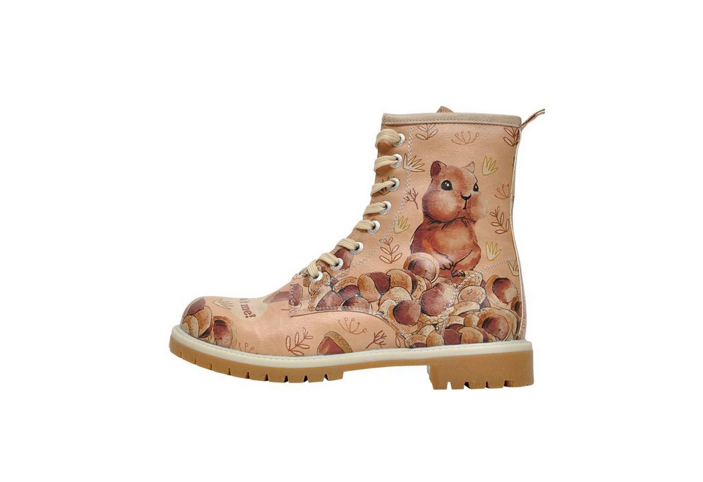 DOGO Long Boots Schnürstiefel It Wasn't Me Damen Stiefeletten, Longe Schnürboots Handgefertigt