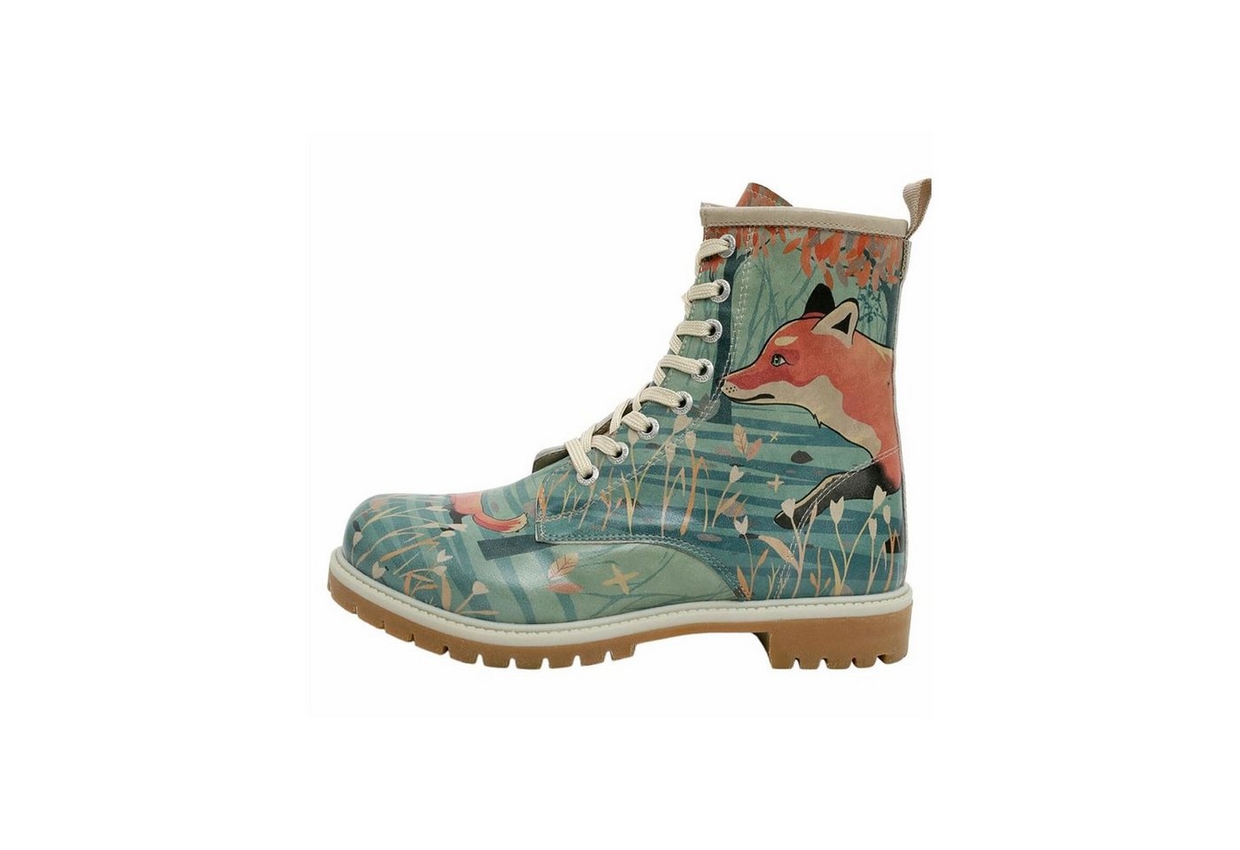 DOGO Longe Boots Schnürstiefel Agent Of Chaos Damen Stiefeletten, Schnürboots Handgefertigt