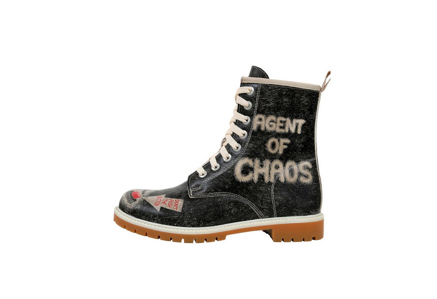 DOGO Longe Boots Schnürstiefel Dynamic Spirit Damen Stiefeletten, Schnürboots Handgefertigt