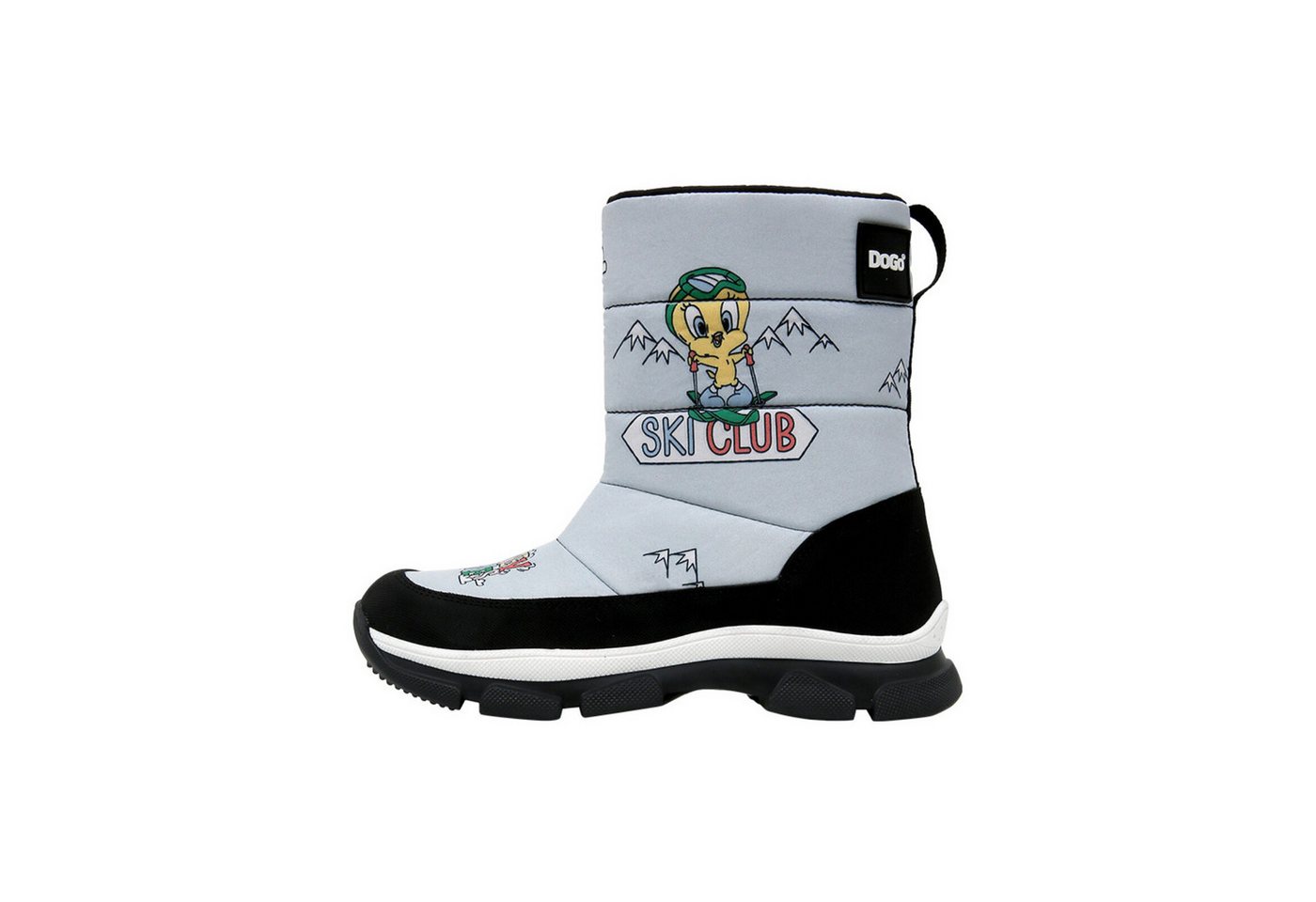 DOGO Nortia Winterboot / Snowboot Looney Tunes Ski Club Damen Snowboots Handgefertigt