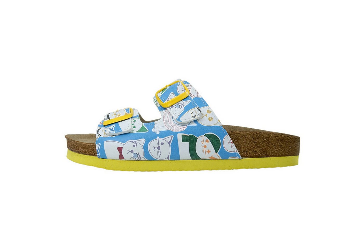 DOGO Stella Pantolette Aeroplanes Damen Sandalen, Stella Pantolette Pantolette Handgefertigt