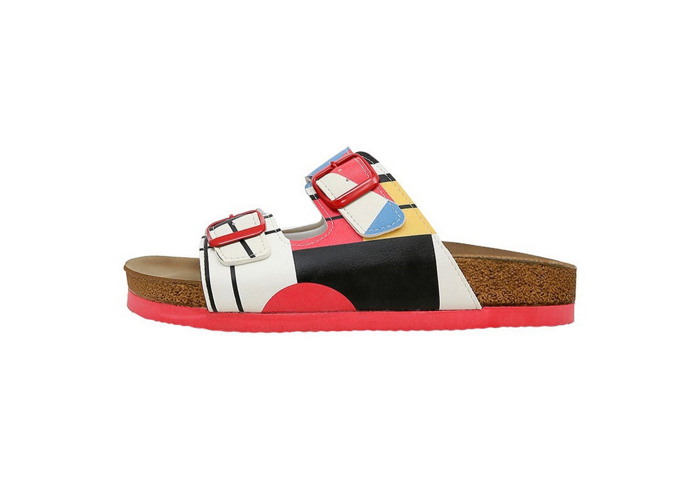 DOGO Stella Pantolette Bauhaus Birdie Damen Sandalen Pantolette Handgefertigt